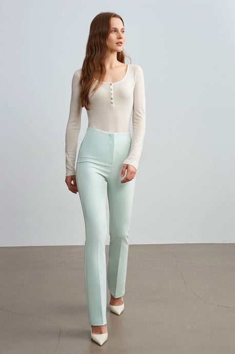Women's Straight-leg Crepe Trousers - Image 4