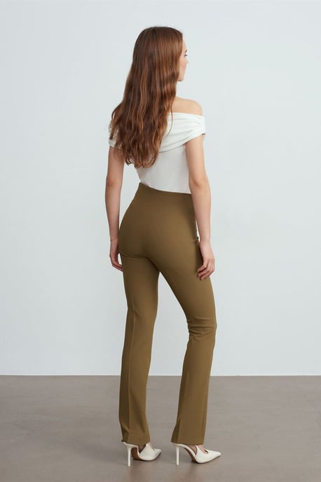 Vrouwen Recht Gesneden Crepe Broek - Image 2