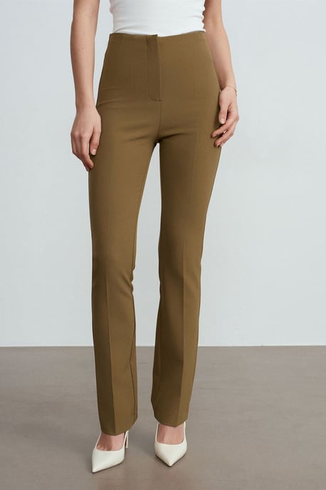 Vrouwen Recht Gesneden Crepe Broek - Image 3
