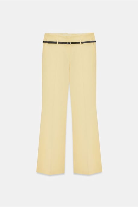 Belted Straight-Leg Crepe Trousers - Image 5