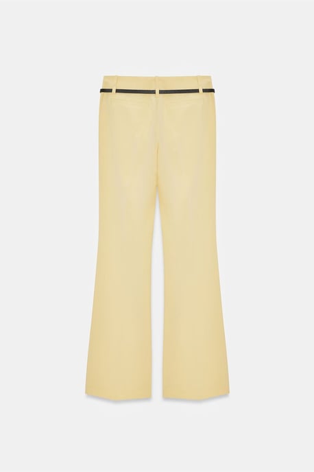Belted Straight-Leg Crepe Trousers - Image 6