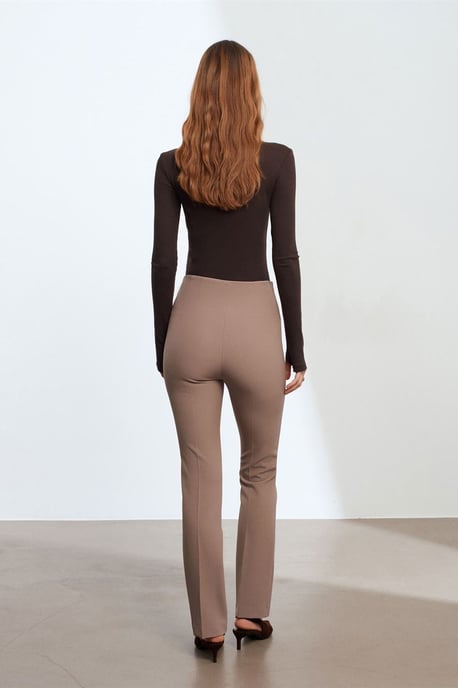 Vrouwen Recht Gesneden Crepe Broek - Image 2