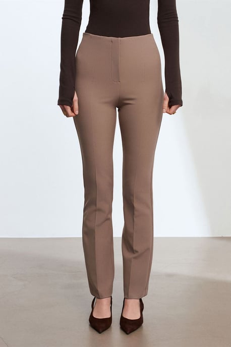 Vrouwen Recht Gesneden Crepe Broek - Image 3