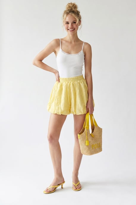 Dames Hoge Taille Mini Shorts - Image 2