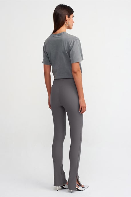 Hoge taille flare leggings met uitsnijding - Image 2