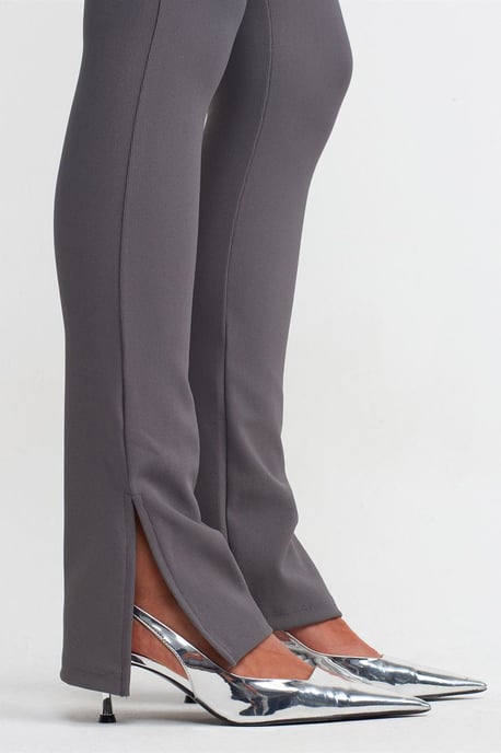 Hoge taille flare leggings met uitsnijding - Image 4