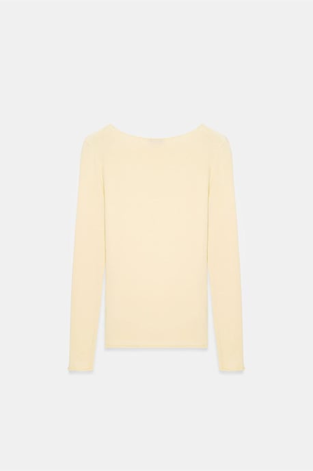 Slim Fit V-hals Geribbeld Brei Sweater - Image 5