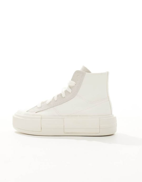 Converse Chuck Taylor All Star Cruise Hi platform trainers in off-white - Image 1