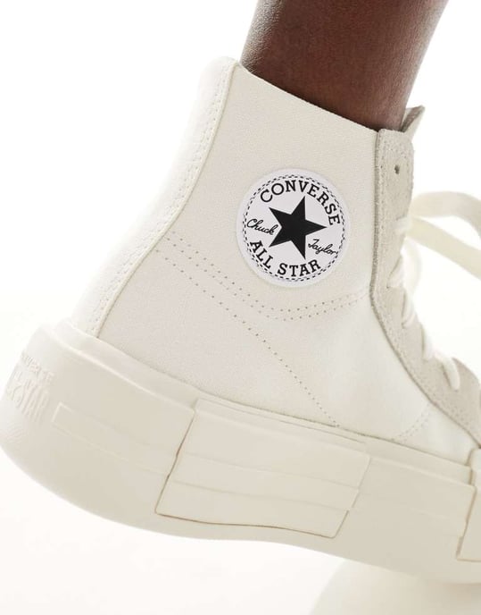 Converse Chuck Taylor All Star Cruise Hi platform trainers in off-white - Image 3