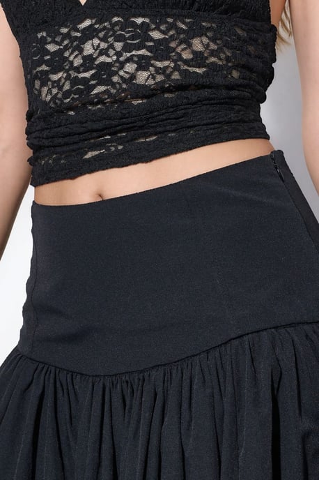 High-Waist A-Line Midi Skirt - Image 4