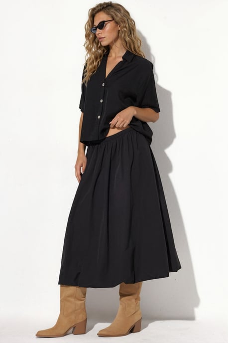 Hoge Taille A-Lijn Midi Rok - Image 2