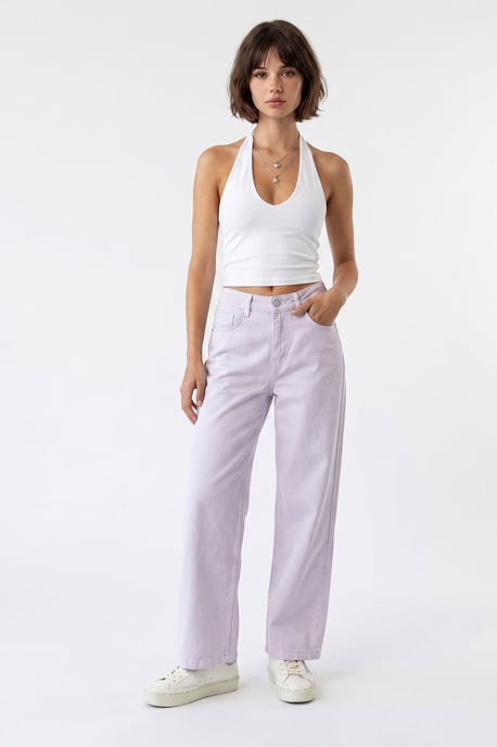 Hoge Taille Wijde Denim Jeans - Image 1