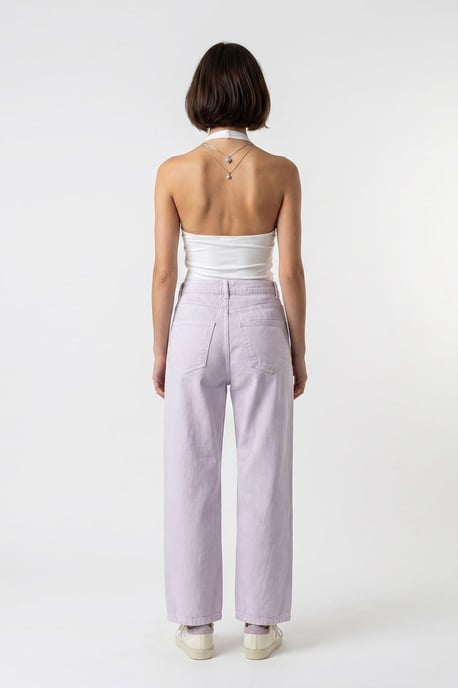 Hoge Taille Wijde Denim Jeans - Image 3