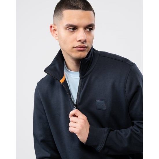 BOSS Oranje Zetrust Heren Sweatshirt met 1/4 rits - Image 2