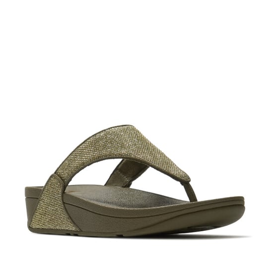 FitFlop Lulu shimmerglitz toe-post sandals - Image 1