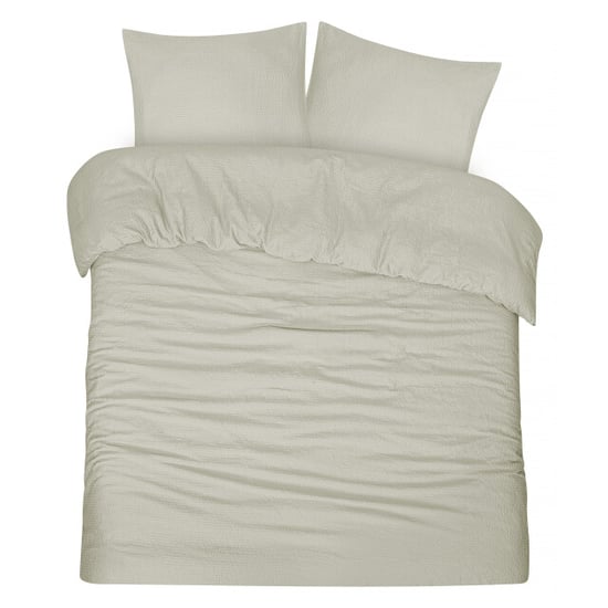 DoubleDry Dekbedovertrek seersucker 100% katoen lits jumeaux 240x200/220 cm - Image 1