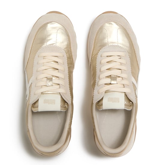 FitFlop Retro-q ff metallic-fabric/suede sneakers - Image 5