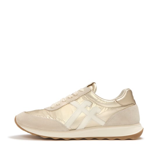 FitFlop Retro-q ff metallic-fabric/suede sneakers - Image 6