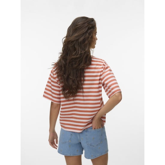 Vero Moda vmevelijn ss striped tee exp 10349868 langoustino -a-boo - Image 2