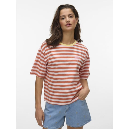 Vero Moda vmevelijn ss striped tee exp 10349868 langoustino -a-boo - Image 3