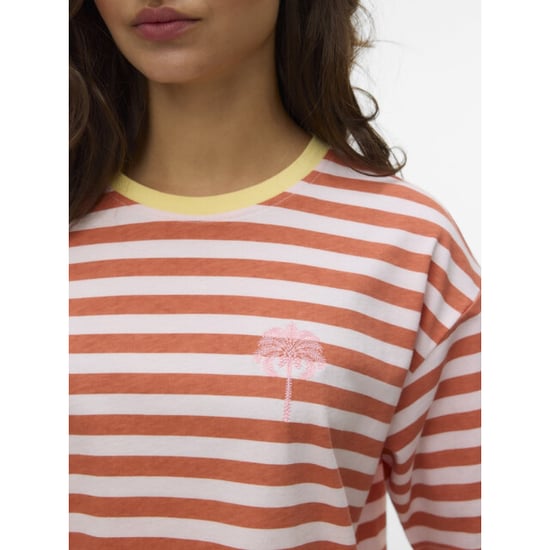 Vero Moda vmevelijn ss striped tee exp 10349868 langoustino -a-boo - Image 4
