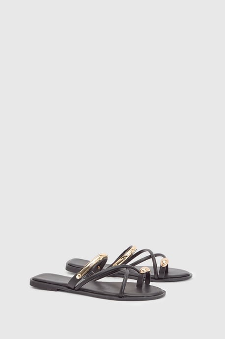 Hardware Toe Post Strappy Sandals - Image 3