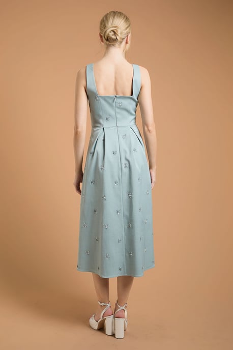Embellished Sweetheart Midi Dress - Image 3