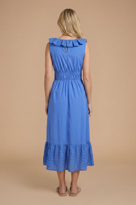 Broderie Ruffle Tiered Hem Maxi Dress - Image 2