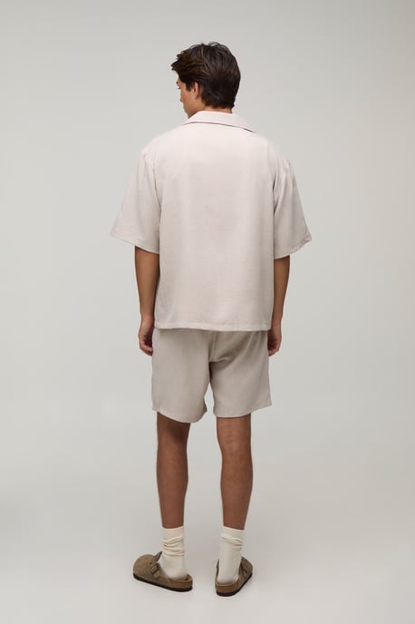 Wrap Linen Look Shirt & Short Set - Image 2
