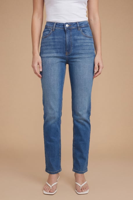 High Rise Straight Leg Jean - Image 4