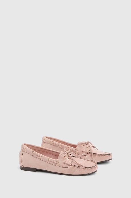 Lori Faux Suede Boat Shoes - Image 3