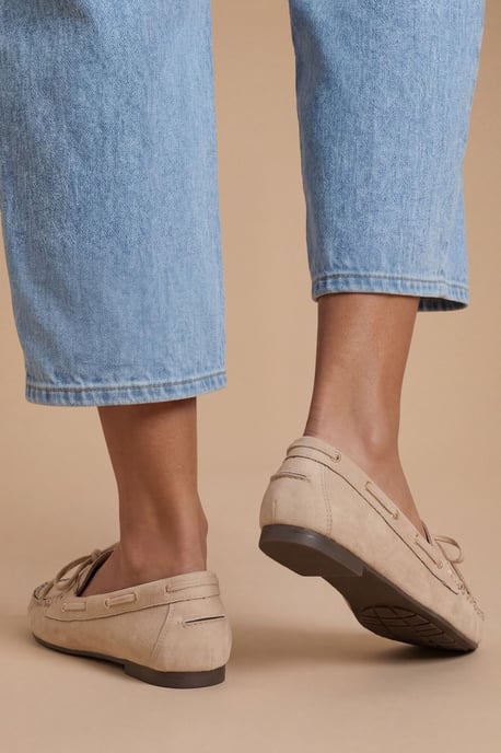 Lori Faux Suede Boat Shoes - Image 2