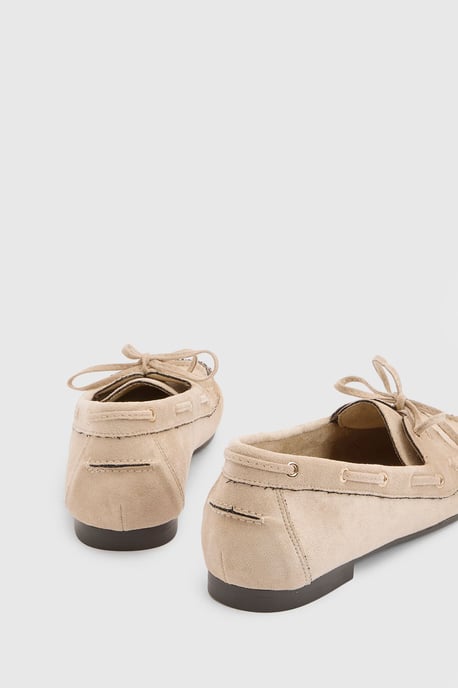Lori Faux Suede Boat Shoes - Image 4