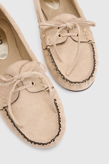 Lori Faux Suede Boat Shoes - Image 5