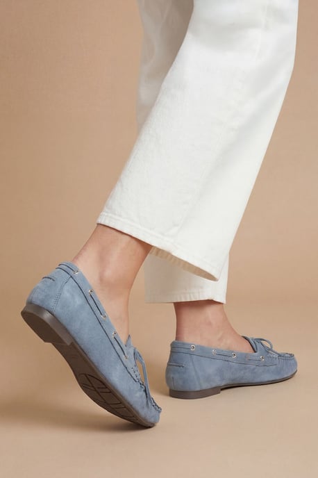 Lori Faux Suede Boat Shoes - Image 2