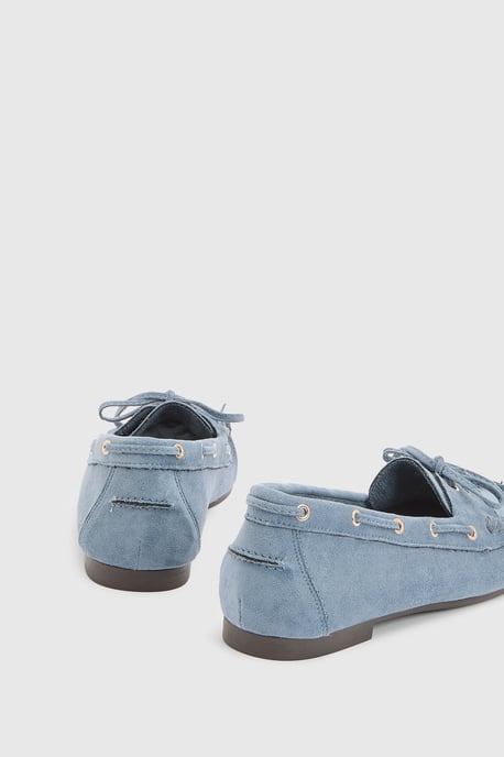 Lori Faux Suede Boat Shoes - Image 4