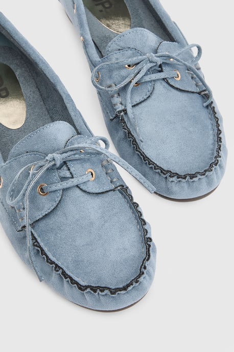 Lori Faux Suede Boat Shoes - Image 5