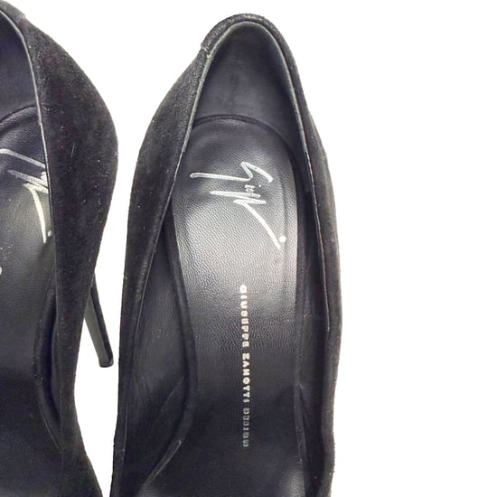 Giuseppe Zanotti pumps met ronde neus en plateauzool in zwart suède. - Image 6
