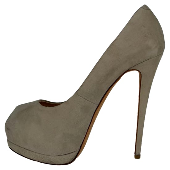 Giuseppe Zanotti Sharon Platform Pumps in Beige Suede - Image 4