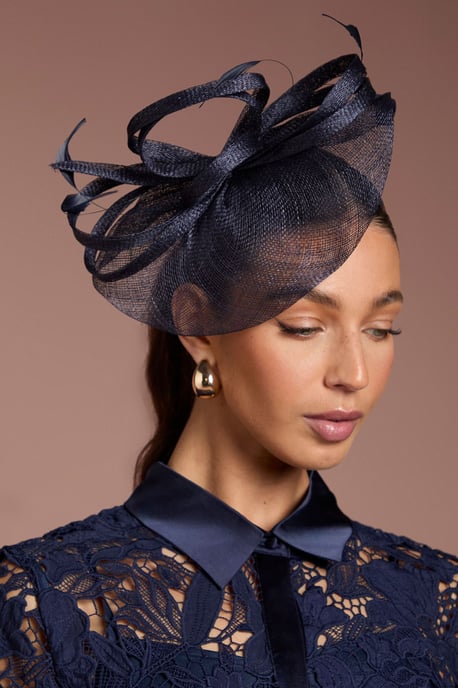 Loop And Feather Detail Fascinator - Image 3