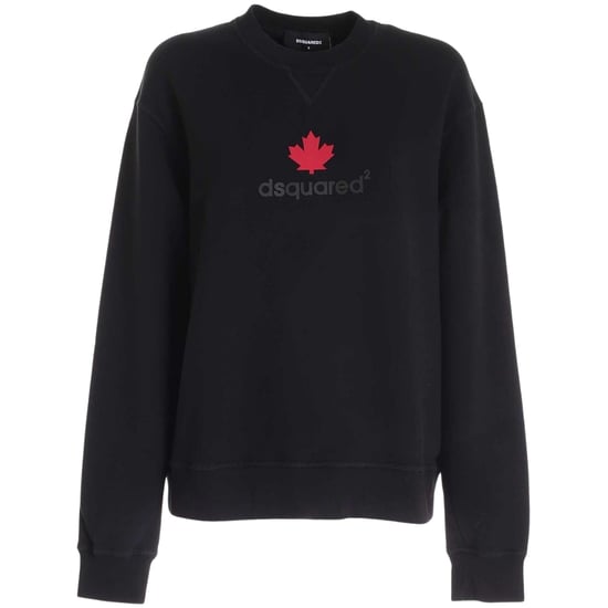 Dsquared2 Maple Leaf Logo Zwarte Trui - Image 1