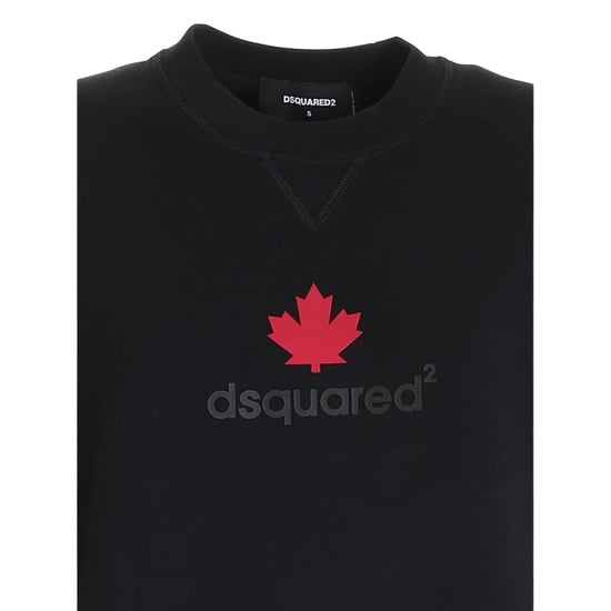 Dsquared2 Maple Leaf Logo Zwarte Trui - Image 3