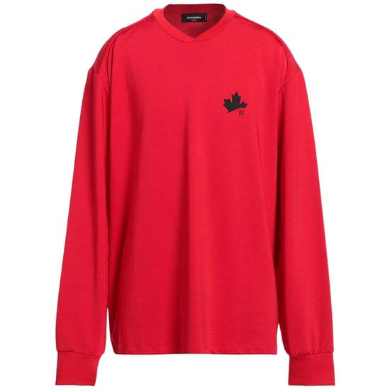 Dsquared2 D2 Maple Logo Röd Tröja - Image 1
