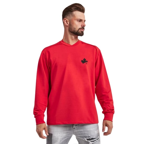 Dsquared2 D2 Maple Logo Röd Tröja - Image 2