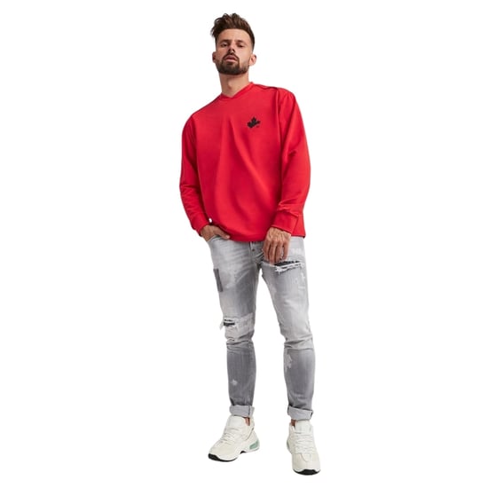 Dsquared2 D2 Maple Logo Röd Tröja - Image 5