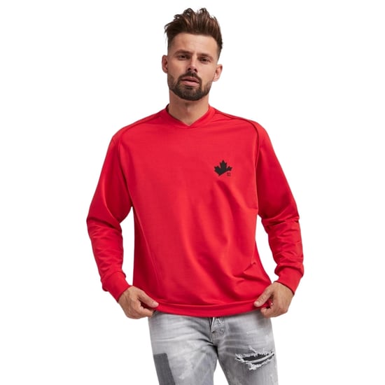 Dsquared2 D2 Maple Logo Röd Tröja - Image 6