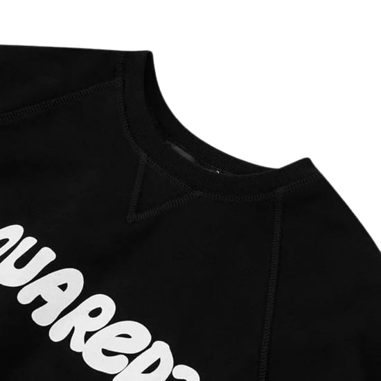 Dsquared2 Cool Fit Sketch Logo Zwarte Trui Met Ronde Hals - Image 3
