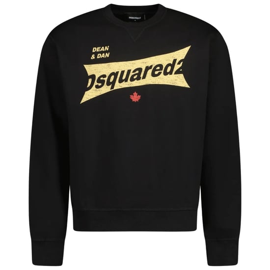 Dsquared2 Cool Fit Logo Zwarte Trui Met Ronde Hals - Image 1