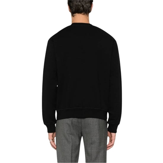 Dsquared2 D2 Paljettlogga Svart Rundringad Tröja - Image 3