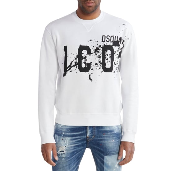 Dsquared2 Icon Splash Cool Fit Rund Hals Vit Tröja - Image 2